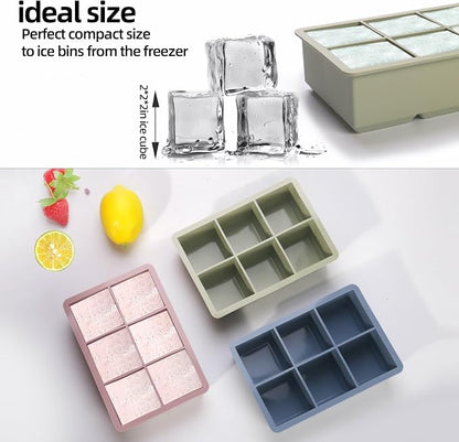 Six-Compartment Silicone Food Portion Mold