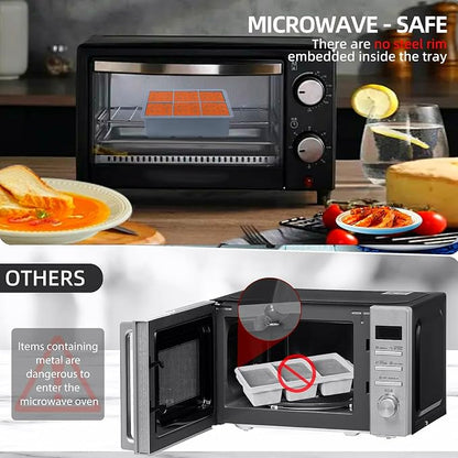 Six-Compartment Silicone Food Portion Mold