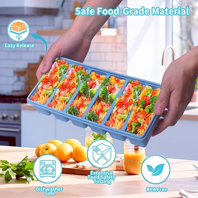 Silicone Freezer Tray with Lid