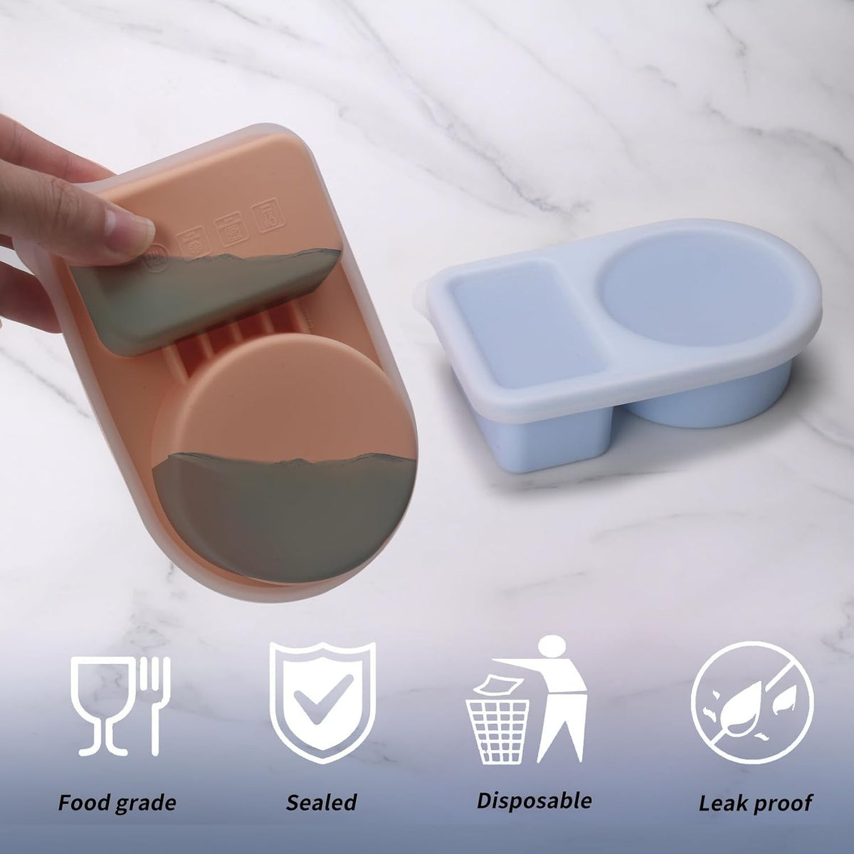 Silicone Snack Containers with Lids