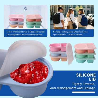 Silicone Snack Containers with Lids