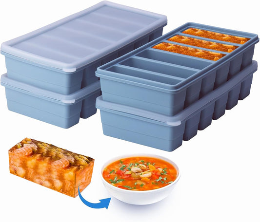 Silicone Freezer Tray with Lid